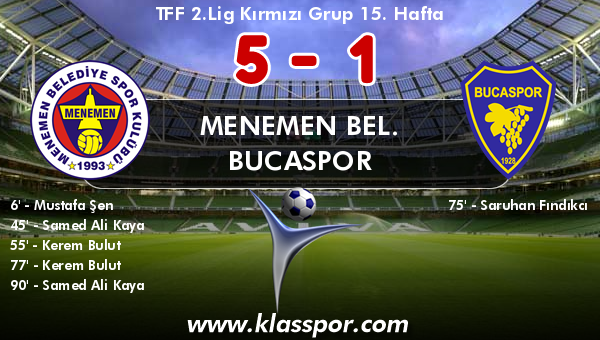 Menemen Bel. 5 - Bucaspor 1