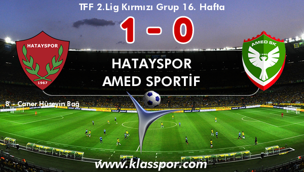 Hatayspor 1 - Amed Sportif 0