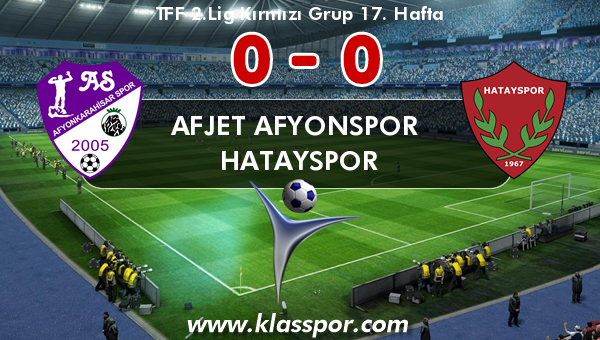 Afjet Afyonspor  0 - Hatayspor 0