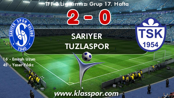 Sarıyer 2 - Tuzlaspor 0