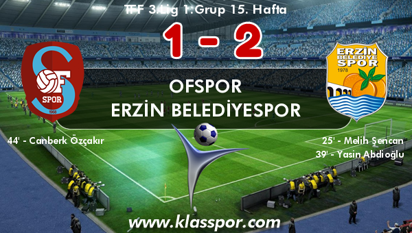 Ofspor 1 - Erzin Belediyespor 2