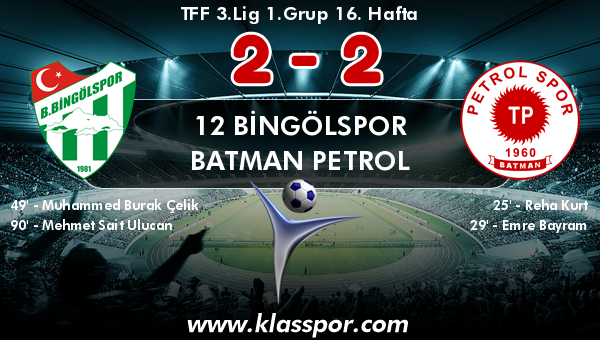 12 Bingölspor 2 - Batman Petrol 2