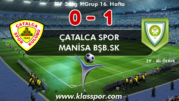 Çatalca Spor 0 - Manisa BŞB.SK 1