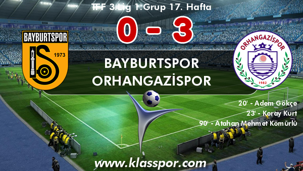 Bayburtspor 0 - Orhangazispor 3