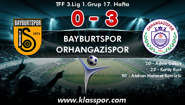 Bayburtspor 0 - Orhangazispor 3