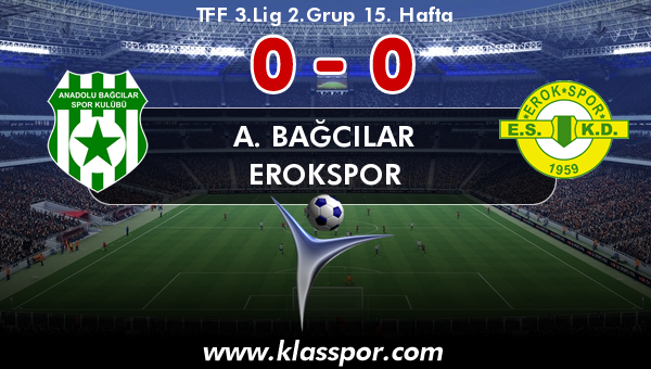 A. Bağcılar 0 - Erokspor 0