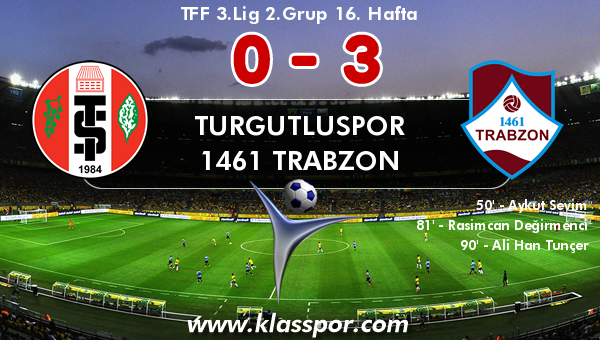 Turgutluspor 0 - 1461 Trabzon 3