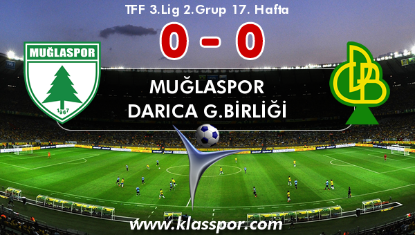 Muğlaspor 0 - Darıca G.Birliği 0