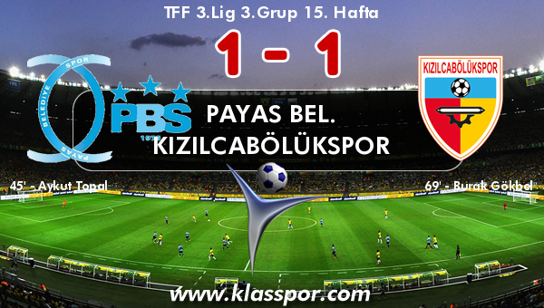 Payas Bel. 1 - Kızılcabölükspor 1