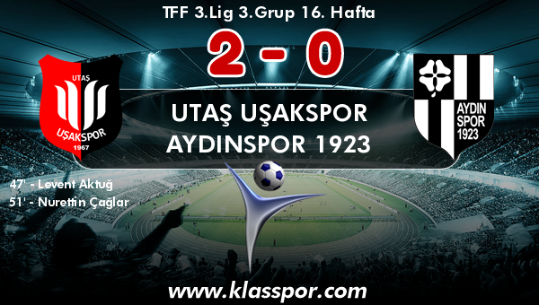 Utaş Uşakspor 2 - Aydınspor 1923 0