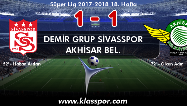 Demir Grup Sivasspor 1 - Akhisar Bel. 1