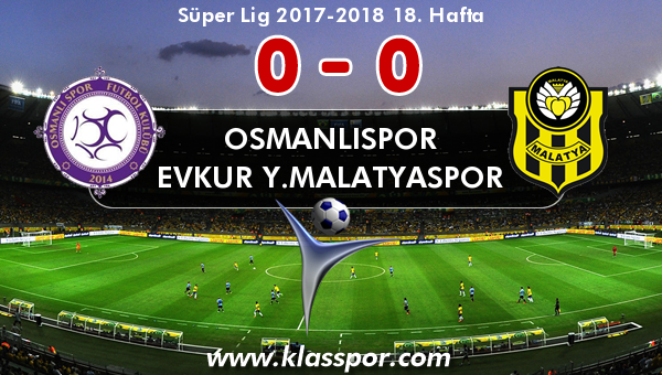 Osmanlıspor 0 - Evkur Y.Malatyaspor 0