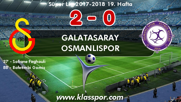 Galatasaray 2 - Osmanlıspor 0