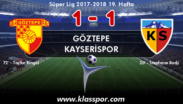 Göztepe 1 - Kayserispor 1