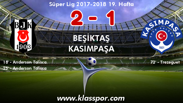 Beşiktaş 2 - Kasımpaşa 1