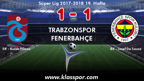 Trabzonspor 1 - Fenerbahçe 1
