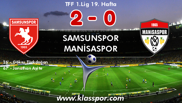 Samsunspor 2 - Manisaspor 0