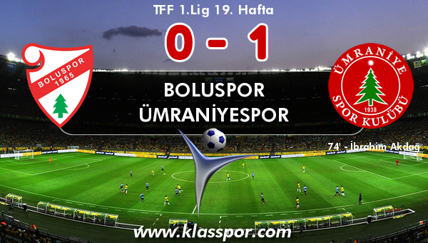 Boluspor 0 - Ümraniyespor 1