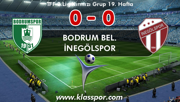 Bodrum Bel. 0 - İnegölspor 0