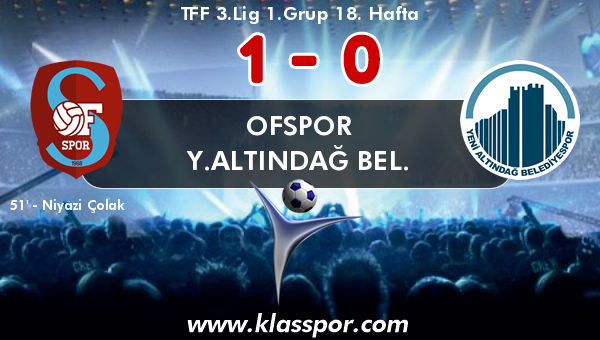 Ofspor 1 - Y.Altındağ Bel. 0