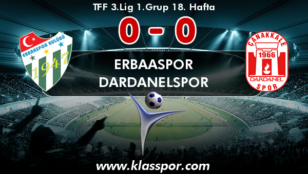 Erbaaspor 0 - Dardanelspor 0