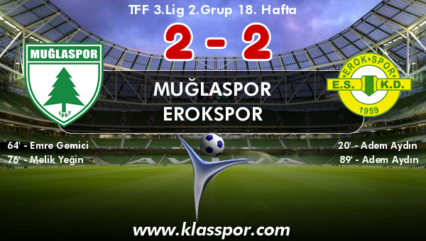 Muğlaspor 2 - Erokspor 2