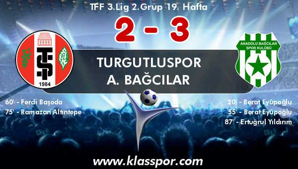 Turgutluspor 2 - A. Bağcılar 3