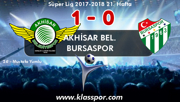 Akhisar Bel. 1 - Bursaspor 0