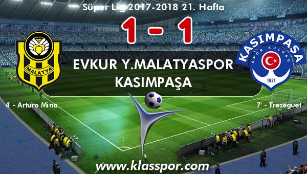Evkur Y.Malatyaspor 1 - Kasımpaşa 1