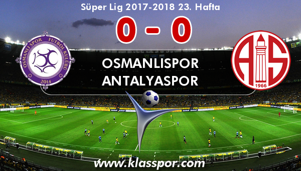 Osmanlıspor 0 - Antalyaspor 0