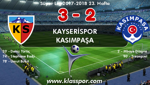 Kayserispor 3 - Kasımpaşa 2