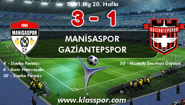 Manisaspor 3 - Gaziantepspor 1