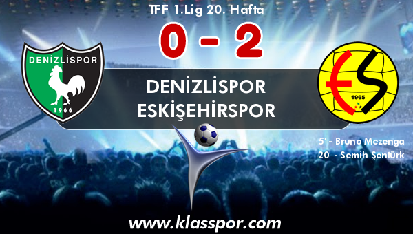 Denizlispor 0 - Eskişehirspor 2