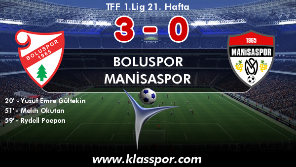 Boluspor 3 - Manisaspor 0