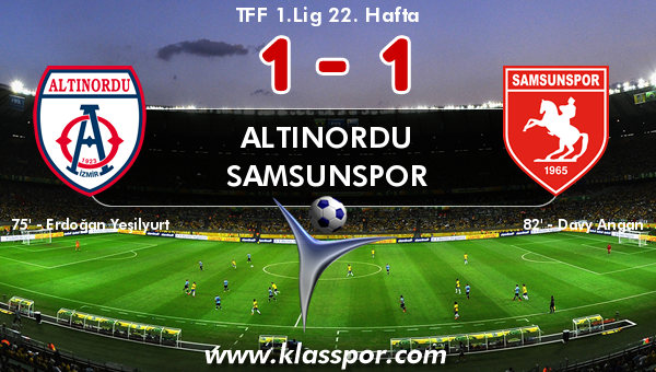 Altınordu 1 - Samsunspor 1