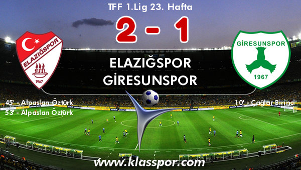 Elazığspor 2 - Giresunspor 1