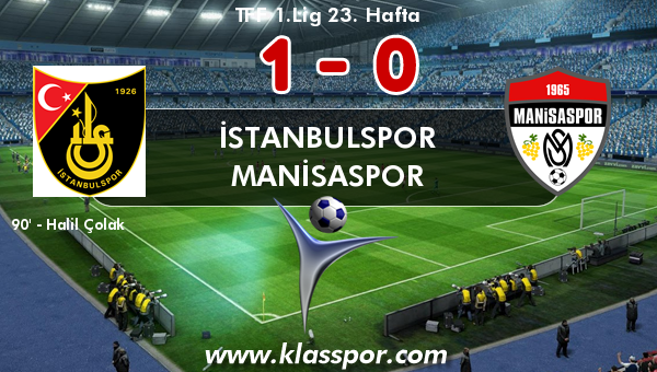 İstanbulspor 1 - Manisaspor 0