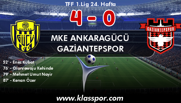 MKE Ankaragücü 4 - Gaziantepspor 0