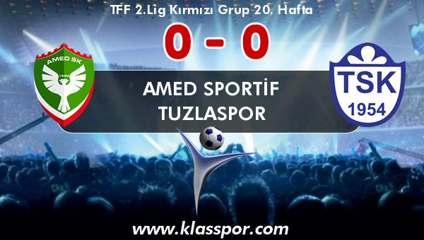 Amed Sportif 0 - Tuzlaspor 0