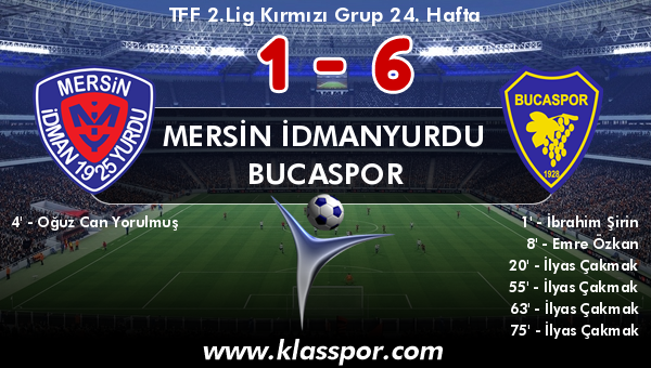 Mersin İdmanyurdu 1 - Bucaspor 6