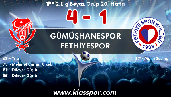 Gümüşhanespor 4 - Fethiyespor 1