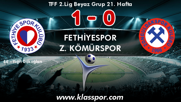 Fethiyespor 1 - Z. Kömürspor 0