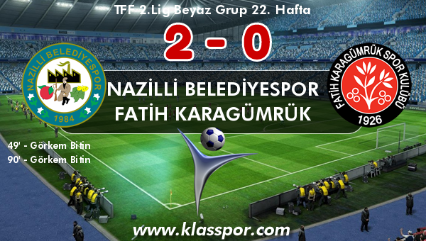 Nazilli Belediyespor 2 - Fatih Karagümrük 0