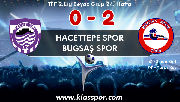 Hacettepe Spor 0 - Bugsaş Spor 2