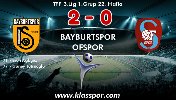 Bayburtspor 2 - Ofspor 0