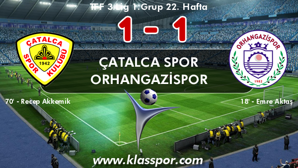 Çatalca Spor 1 - Orhangazispor 1