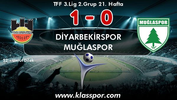 Diyarbekirspor 1 - Muğlaspor 0