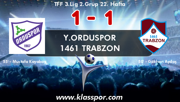 Y.Orduspor 1 - 1461 Trabzon 1