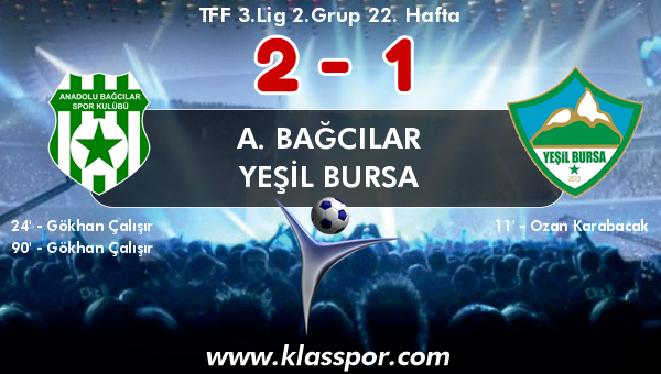 A. Bağcılar 2 - Yeşil Bursa 1