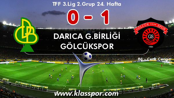 Darıca G.Birliği 0 - Gölcükspor 1